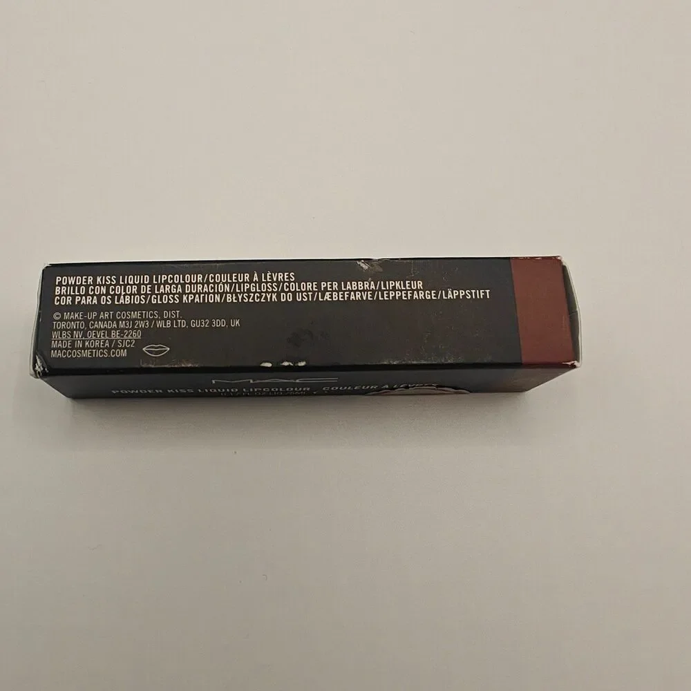 MAC Powder Kiss Liquid Lipcolour Over The Taupe 0.17oz New in Box